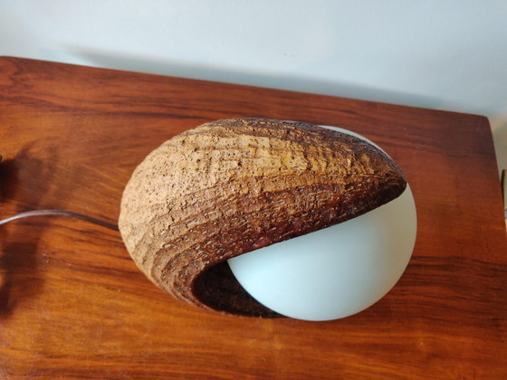 Image 1 of 80s wave shaped lamp stone