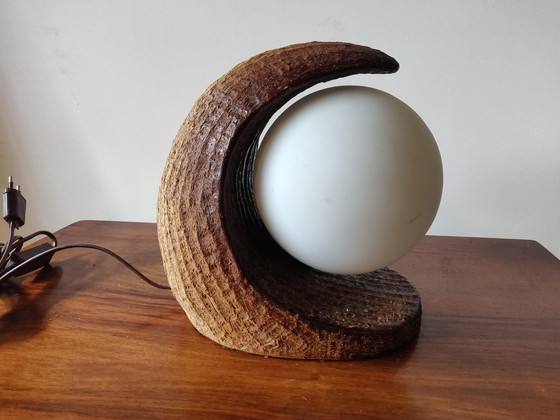 Image 1 of 80s wave shaped lamp stone