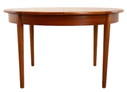 Vintage Jentique round dining table table de salle à manger extensible 'Stanley'
