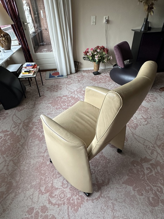 Image 1 of 4x Leolux Doppler dining room armchair