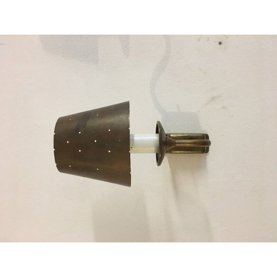 Image 1 of Vintage brass wall lamp 1950