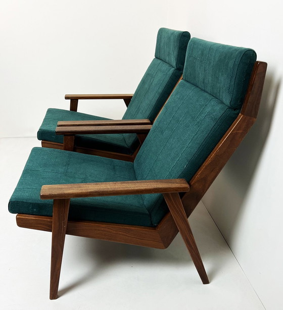 Image 1 of 2 Lotus Rob Parry Armchairs, Reupholstered