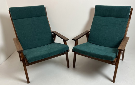 Image 1 of 2 Lotus Rob Parry Armchairs, Reupholstered