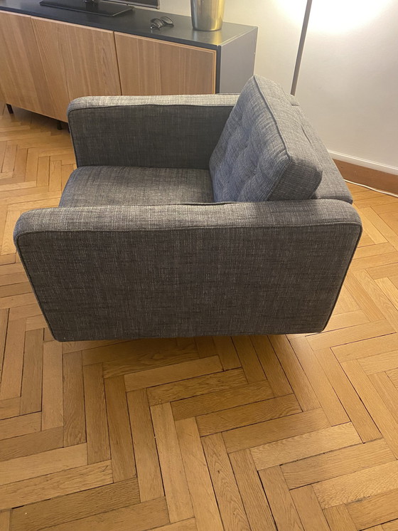 Image 1 of Fauteuil Gris En Tissu Ethnicraft Neuf N101