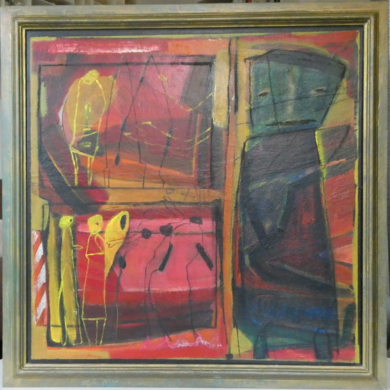 Image 1 of Painting by Riëtte van Dijk - framed