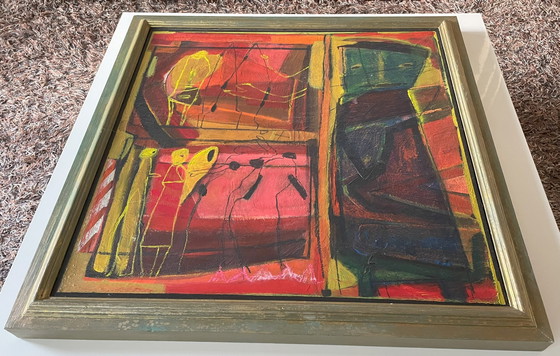 Image 1 of Painting by Riëtte van Dijk - framed