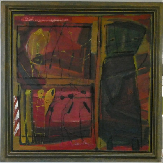 Image 1 of Painting by Riëtte van Dijk - framed