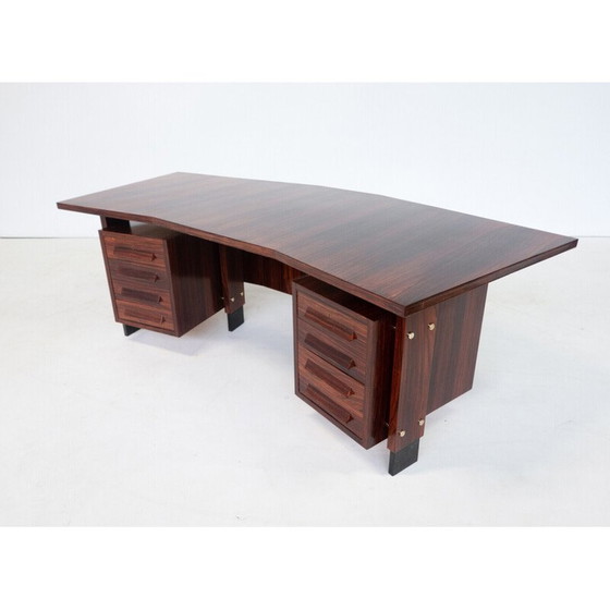 Image 1 of Mid-century Italian dining table in metal and glass, 1970s