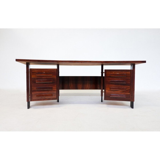 Image 1 of Mid-century Italian dining table in metal and glass, 1970s