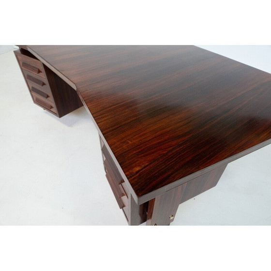 Image 1 of Mid-century Italian dining table in metal and glass, 1970s