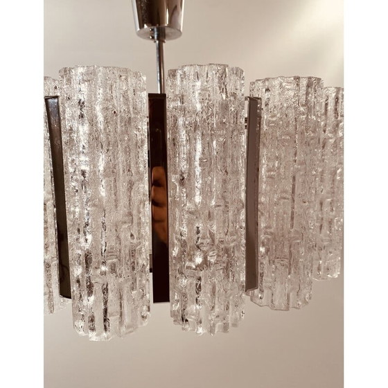 Image 1 of Vintage Murano glass chandelier by Barovier and Toso, Italy 1960s