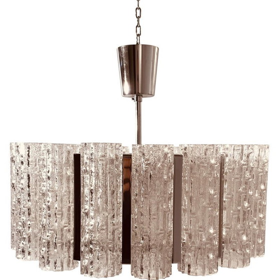 Image 1 of Vintage Murano glass chandelier by Barovier and Toso, Italy 1960s