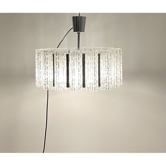 Image 1 of Vintage Murano glass chandelier by Barovier and Toso, Italy 1960s