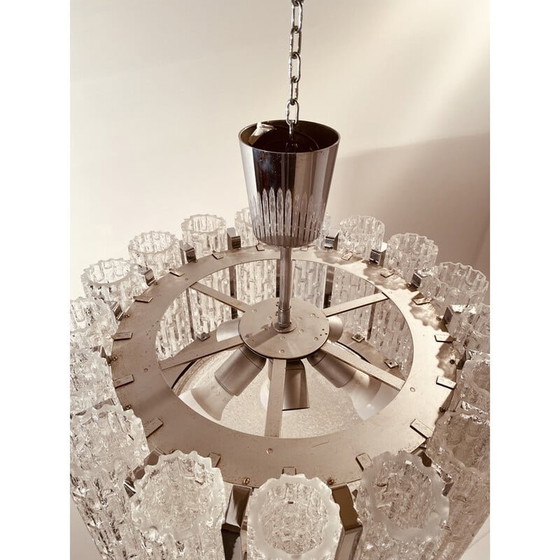 Image 1 of Vintage Murano glass chandelier by Barovier and Toso, Italy 1960s