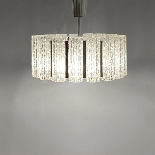 Vintage Murano glass chandelier by Barovier and Toso, Italy 1960s