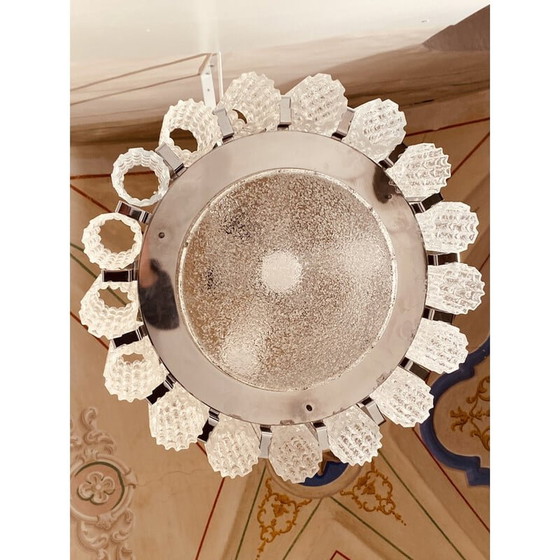 Image 1 of Vintage Murano glass chandelier by Barovier and Toso, Italy 1960s