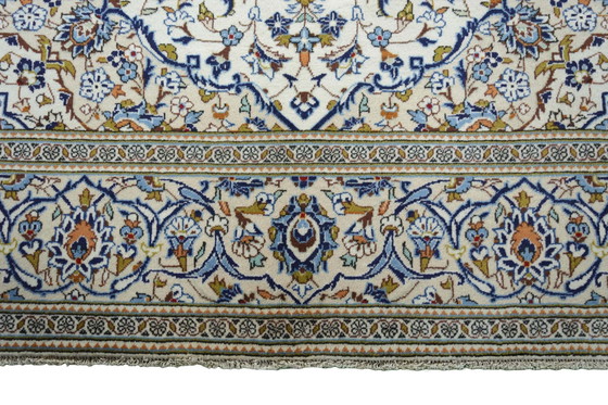 Image 1 of Alfombra oriental de corcho Keshan anudada a mano – 298 x 196 cm