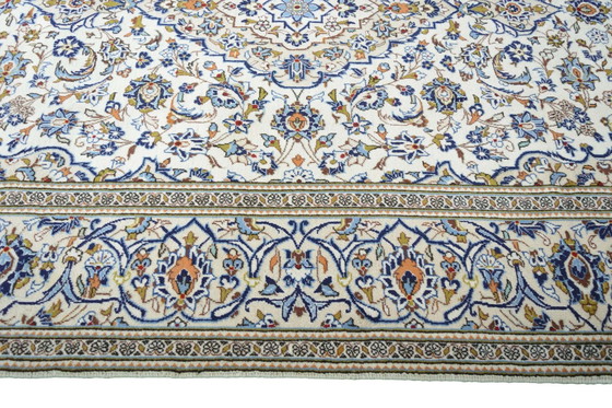 Image 1 of Alfombra oriental de corcho Keshan anudada a mano – 298 x 196 cm