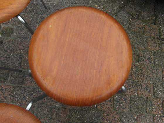 Image 1 of 4x Dot stools by Arne Jacobsen for Fritz Hansen