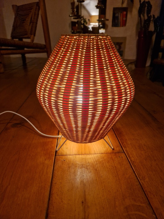 Image 1 of 2 rattan table lamps boho