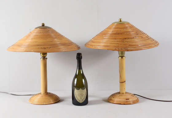 Image 1 of  Set of 2 table lamps/lamps by Vivai Del Sud, Italy, 1960s