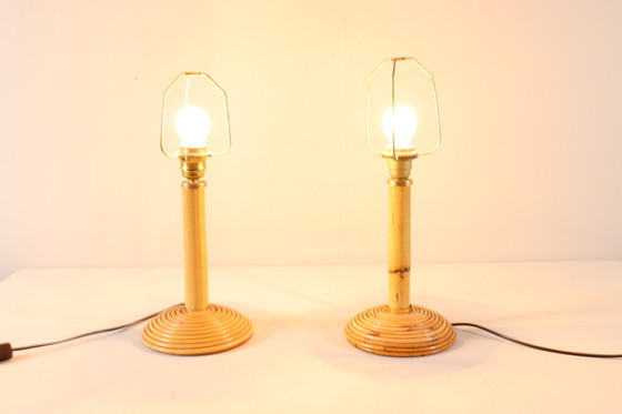 Image 1 of  Set of 2 table lamps/lamps by Vivai Del Sud, Italy, 1960s