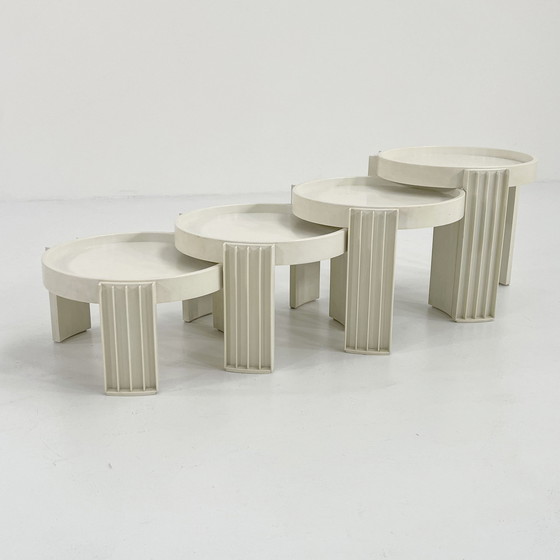 Image 1 of Set Of Marema Nesting Tables By Gianfranco Frattini For Cassina, 1960S