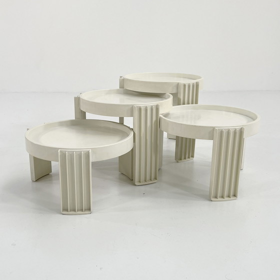 Image 1 of Set Of Marema Nesting Tables By Gianfranco Frattini For Cassina, 1960S