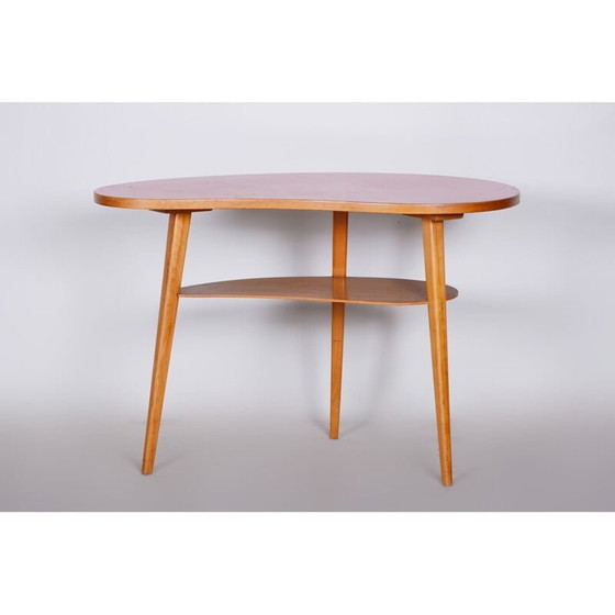 Image 1 of Tavolino da caffè vintage in faggio e formica, Repubblica Ceca, anni '50
