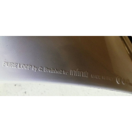 Image 1 of Pure Loop Infiniti vintage bar stool in white plastic