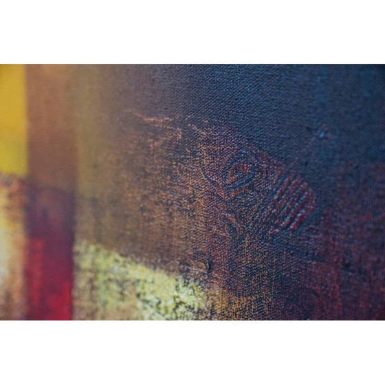 Image 1 of Vintage acrylic painting on canvas, Italy 2000