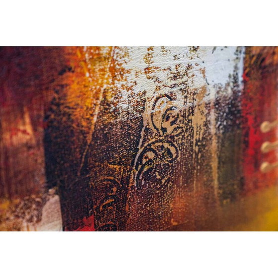 Image 1 of Vintage acrylic painting on canvas, Italy 2000