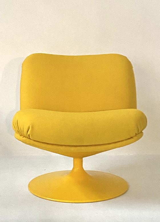 Image 1 of Artifort F504 Armchair Upholstered With Kvadrat Steelcut Trio 3