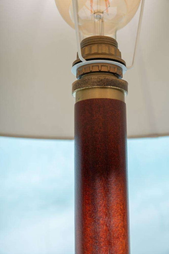 Image 1 of Vintage wooden table lamp 1960s