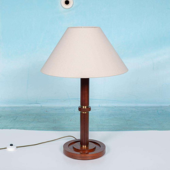 Image 1 of Vintage wooden table lamp 1960s