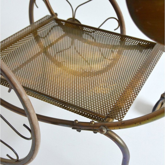 Image 1 of Vintage brass and glass serving cart by Josef Frank for Svenskt Tenn, Sweden