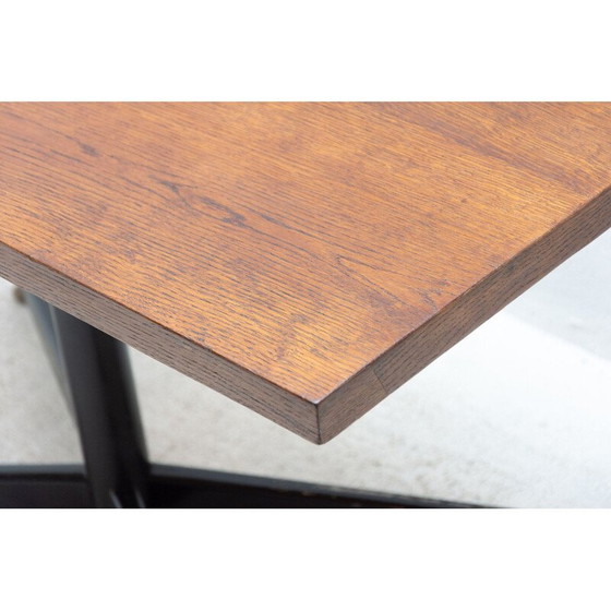 Image 1 of Mesa de centro ajustable vintage con chapa de madera, Checoslovaquia, 1970