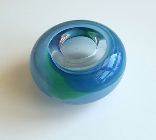 Turquoise Blue Paperweight By Edelmann