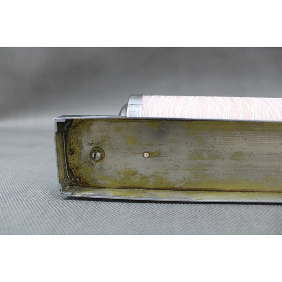 Image 1 of Lampada da parete vintage Bauhaus in vetro rosa, Cecoslovacchia 1930