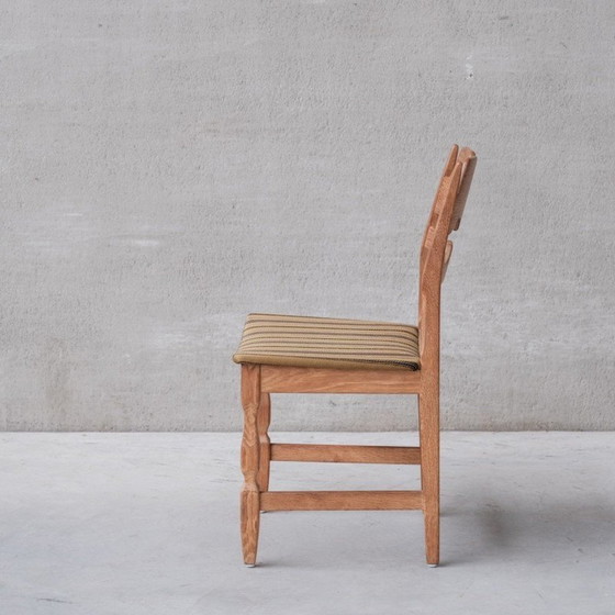 Image 1 of Set of 6 vintage Danish oakwood Razor dining chairs, 1960s