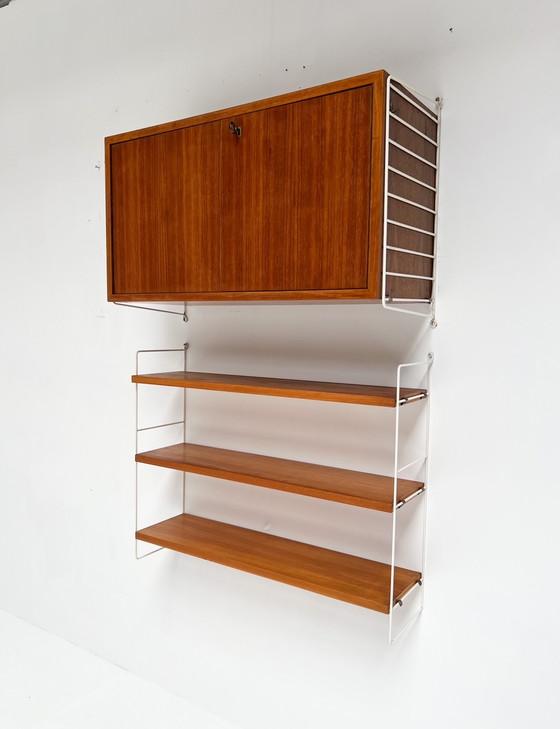 Image 1 of Eight-piece wall system by String Furniture, 1960's