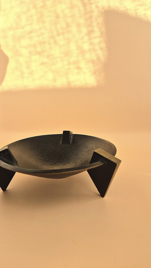 Page 1 Of 11 Bronze Ashtray Signed Martell (1935-1965) - Vintage Design