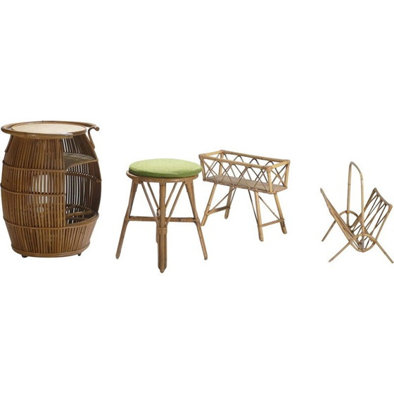 Image 1 of Vintage garden decoration set by Audoux Minet - 1950s