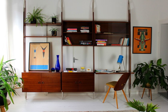 Image 1 of Restored Mid-Century Modular Wall Unit From Jitona, 1973