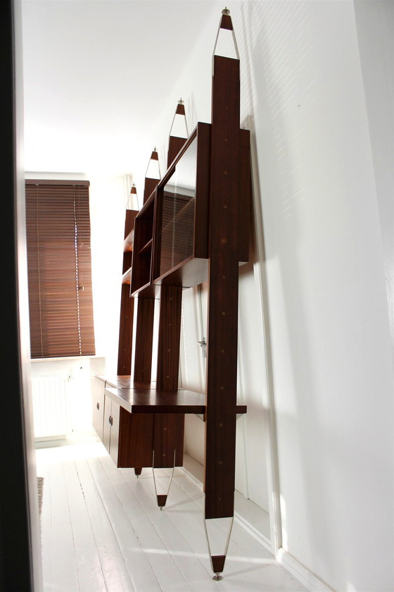 Image 1 of Restored Mid-Century Modular Wall Unit From Jitona, 1973