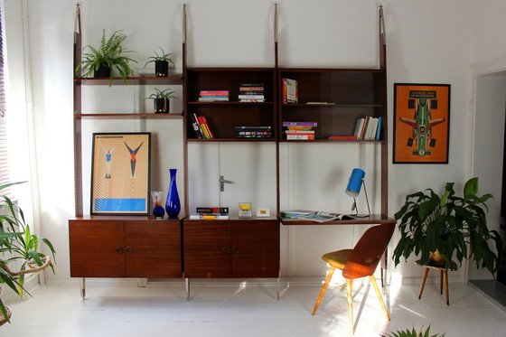 Image 1 of Restored Mid-Century Modular Wall Unit From Jitona, 1973