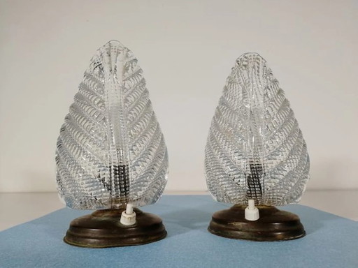 Mid Century Modern, Art Deco, Art Nouveau, Accent Bedroom Lamps, Murano Glass, Seguso, Brass, Luxury Vintage, Very Rare