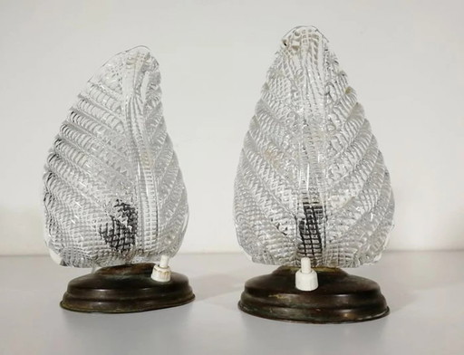 Mid Century Modern, Art Deco, Art Nouveau, Accent Bedroom Lamps, Murano Glass, Seguso, Brass, Luxury Vintage, Very Rare