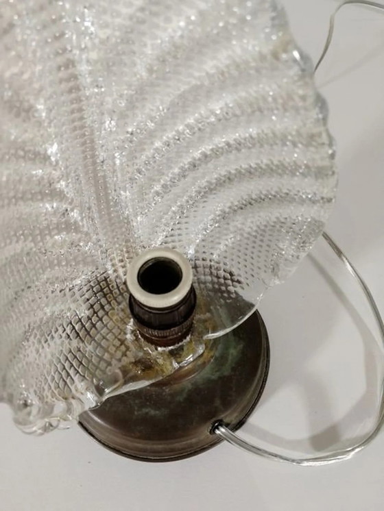 Image 1 of Moderno di metà secolo, Art Déco, Art Nouveau, Lampade da camera da letto, Vetro di Murano, Seguso, Ottone, Vintage di lusso, Mo