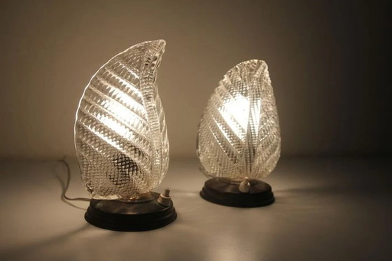 Image 1 of Moderno di metà secolo, Art Déco, Art Nouveau, Lampade da camera da letto, Vetro di Murano, Seguso, Ottone, Vintage di lusso, Mo